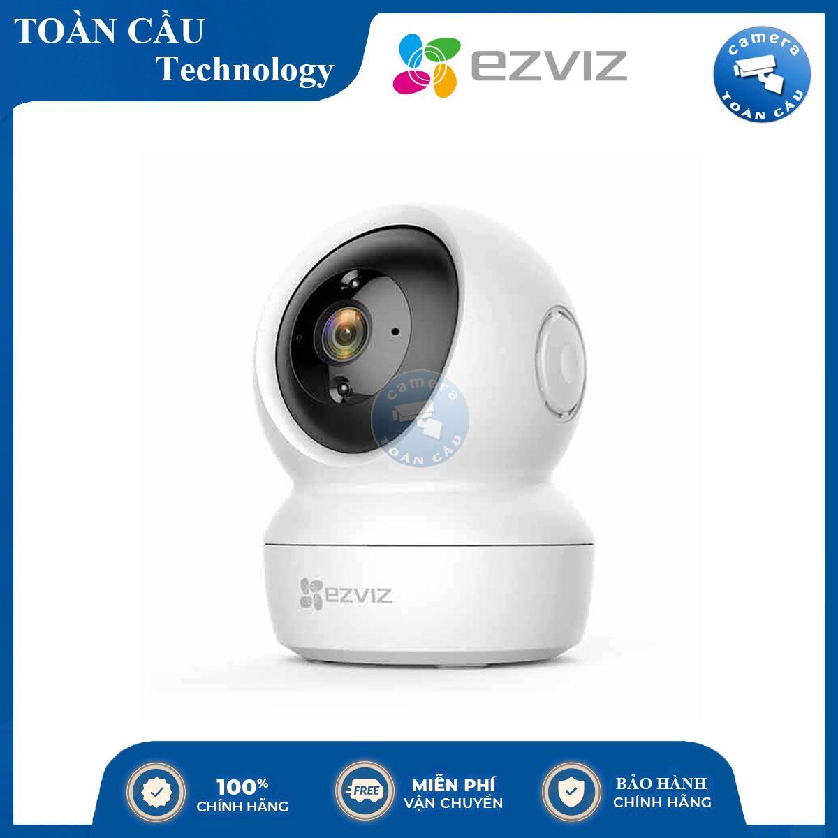 Camera WIFI EZVIZ H6C 4MP - Độ Phân Giải 4MP, Theo Dõi Chuyển Động, Đàm Thoại 2 Chiều, Theo Dõi Từ Mọi Nơi - CAMERA TOÀN CẦU