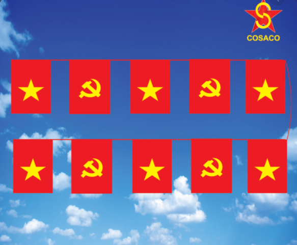10 cuộn cờ dây đảng - tổ quốc đẹp