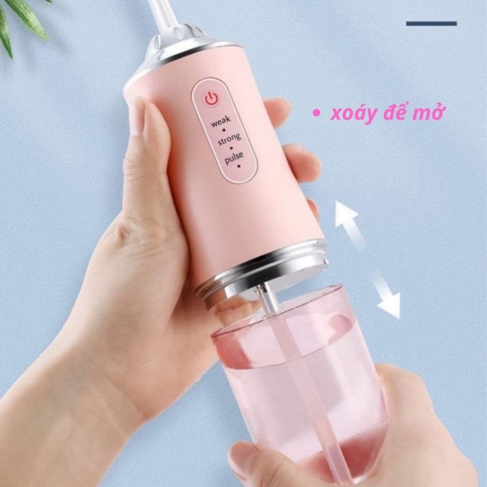 Tăm Nước Vệ Sinh Răng Miệng Máy Xịt Răng 3 Chế Độ Phun Rửa Sạch Răng -  ( Bảo Hành 12 tháng Lỗi 1 đổi 1 )