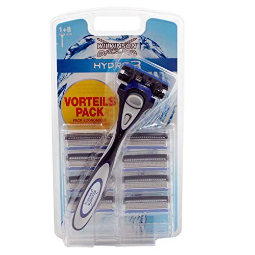 Dao Cạo Râu Wilkinson Sword Hydro 3 Cho Nam, 1 + 8 pcs