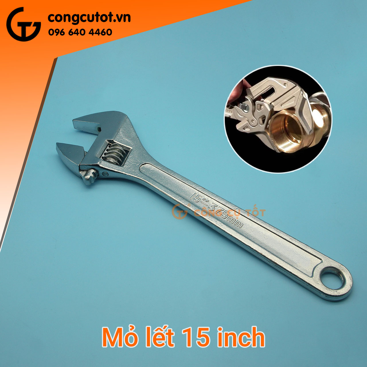Mỏ lết đủ size 6-8-10-12-15-18 inch