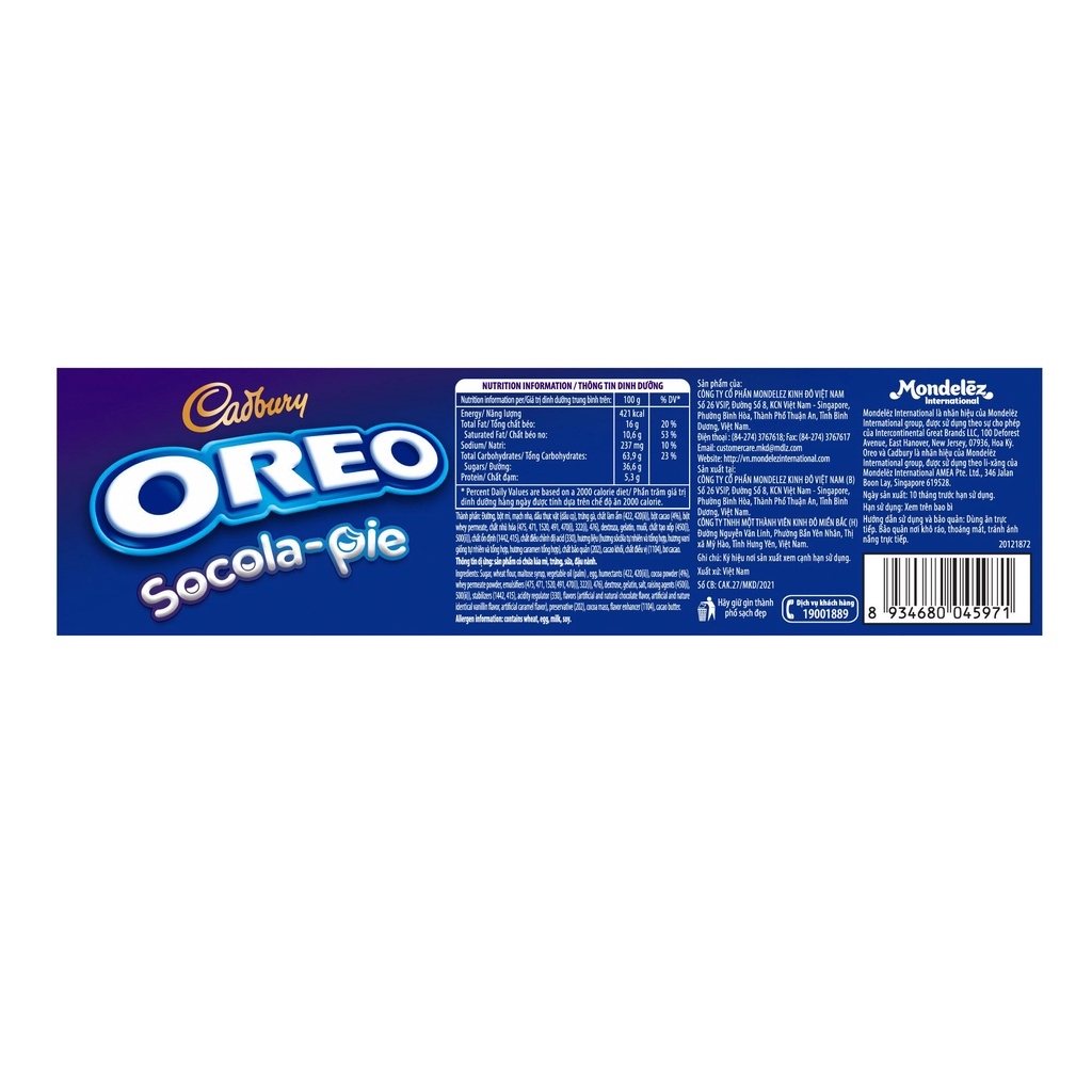 Combo 2 Hộp Bánh OREO Socola Pie 2x180g