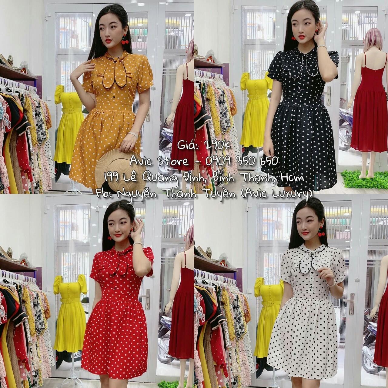 [HCM]Sét váy cột nơ cổ - TH