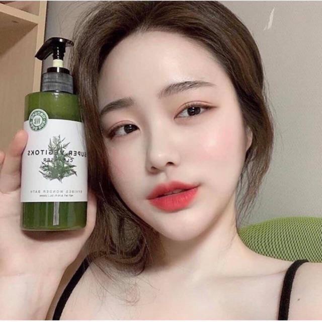Sữa rửa mặt - Sữa rửa mặt rau củ thải độc da Super vegitoks cleanser Hàn Quốc