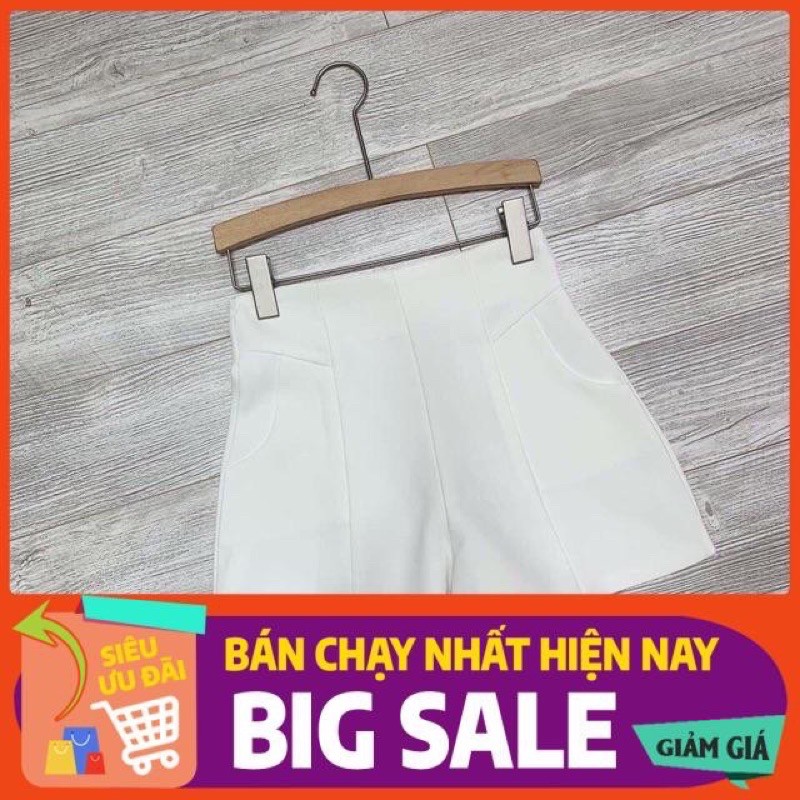Quần sooc đùi cạp cao siêu tôn dáng(có video thật )
