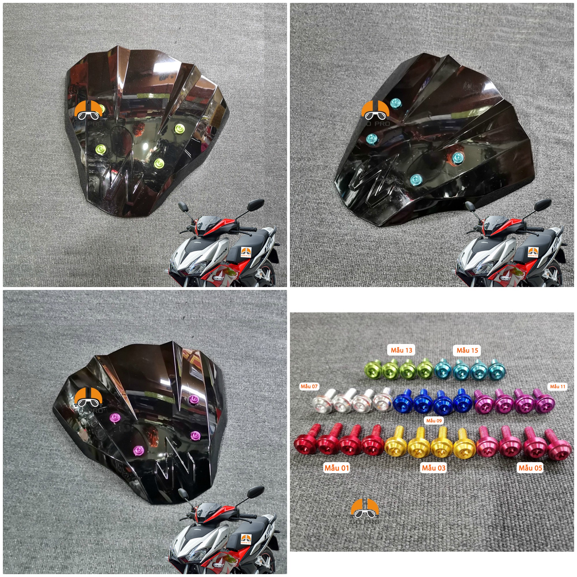 Combo mão v3 & ốc gắng nhôm winner x