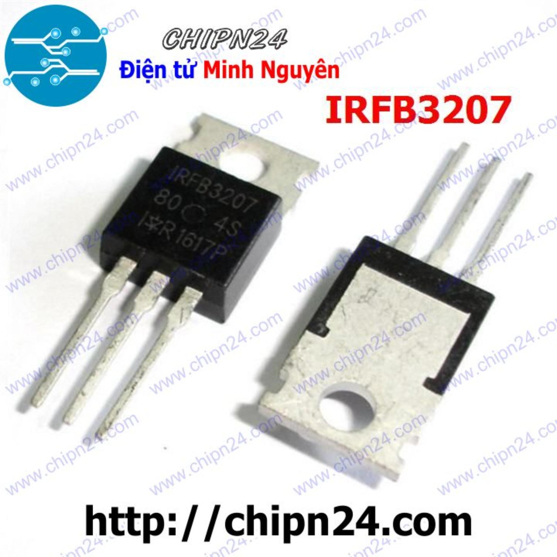 Mosfet irfb3207 to-220 75v 180a kênh n