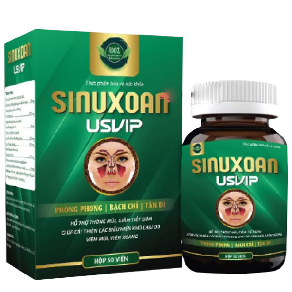 Sinuxoan USVIP - Hỗ trợ cải thiện các biểu hiện khó chịu do bệnh xoang, giảm tiết đờm