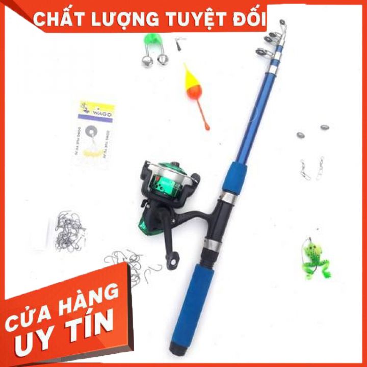 Trọn bộ cần câu 1m8 đến 3m6 ,máy câu, cước câu,phao câu, chì câu, lưỡi câu giá rẻ, nhái giả