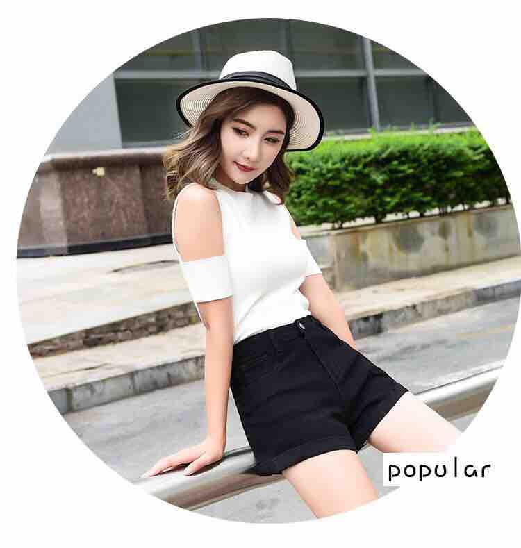 Quần short jean lụa co giãn siêu tốt lưng cao tôn dáng