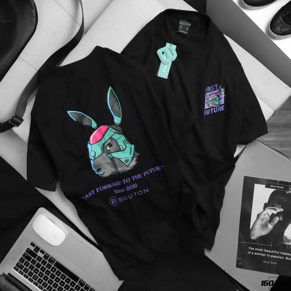 [HCM]Áo thun TAY NGẮN Thỏ Fast Future (TAY LỠ IB)