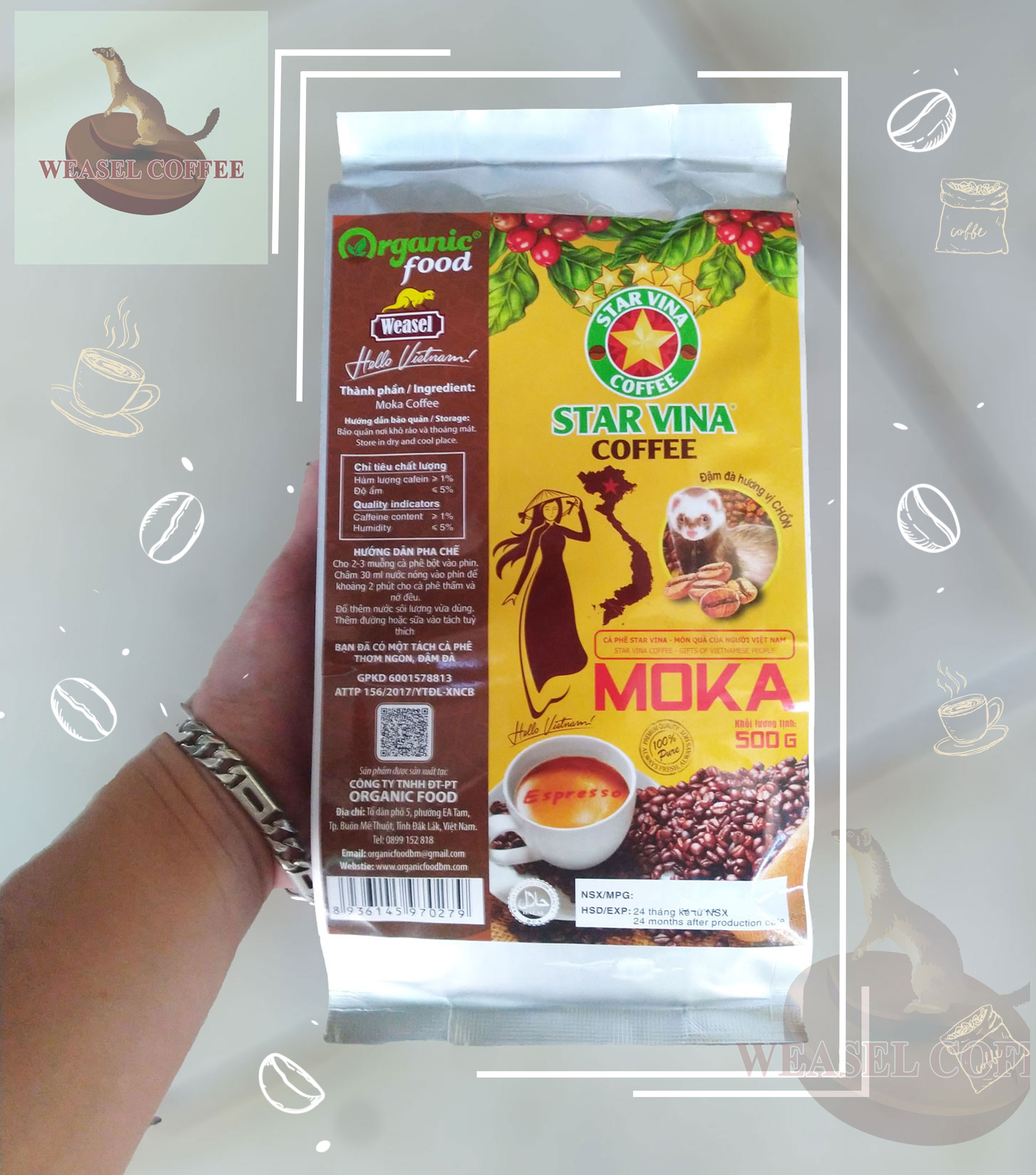 Combo of 2 Bags (1kg of Beans) - Mink Fragrance Moka Coffee