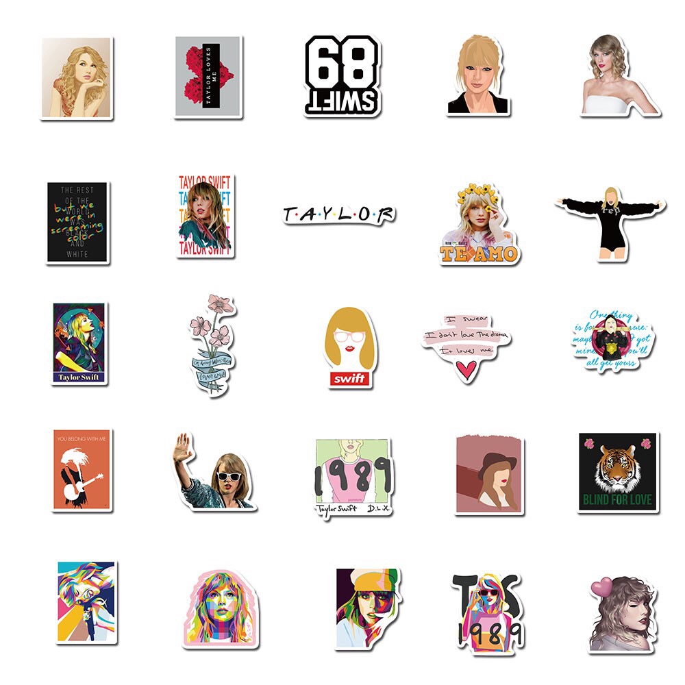 [HCM]Sticker Hình Dán Ca Sĩ Taylor Swift