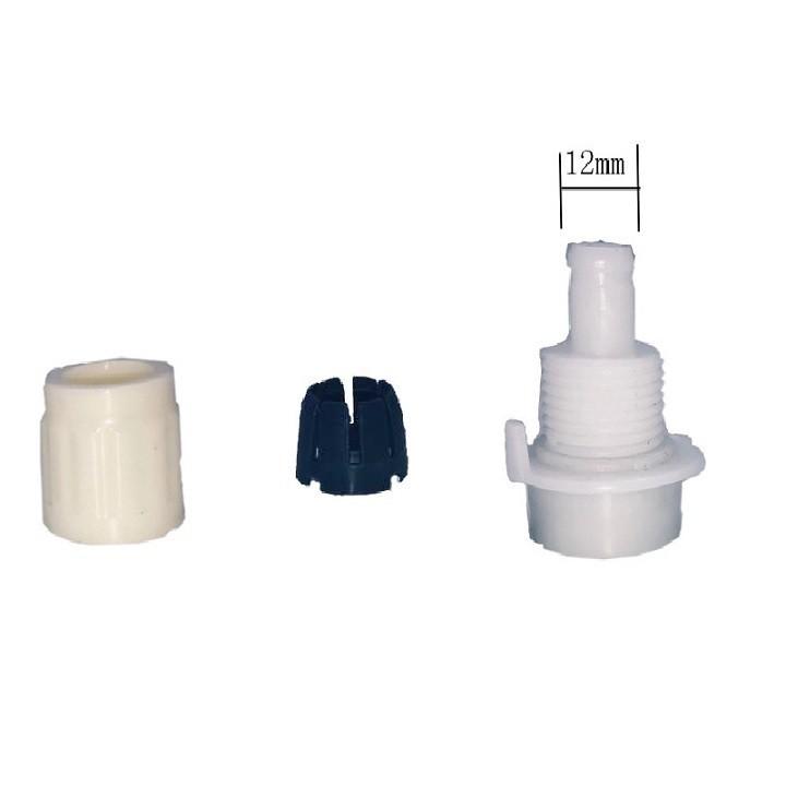 [ 1 CÁI ] KHỚP 16mm NỐI NHANH RA ỐNG NƯỚC 12mm ,MÀU TRẮNG - 670
