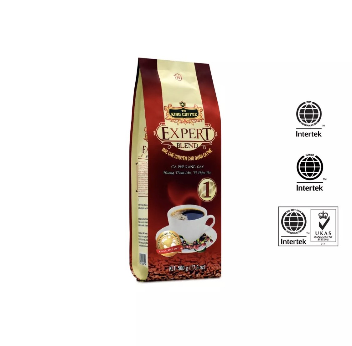 [HCM] Cà Phê Rang Xay EXPERT BLEND 1 KING COFFEE Gói 500GR SHOP EUDORA
