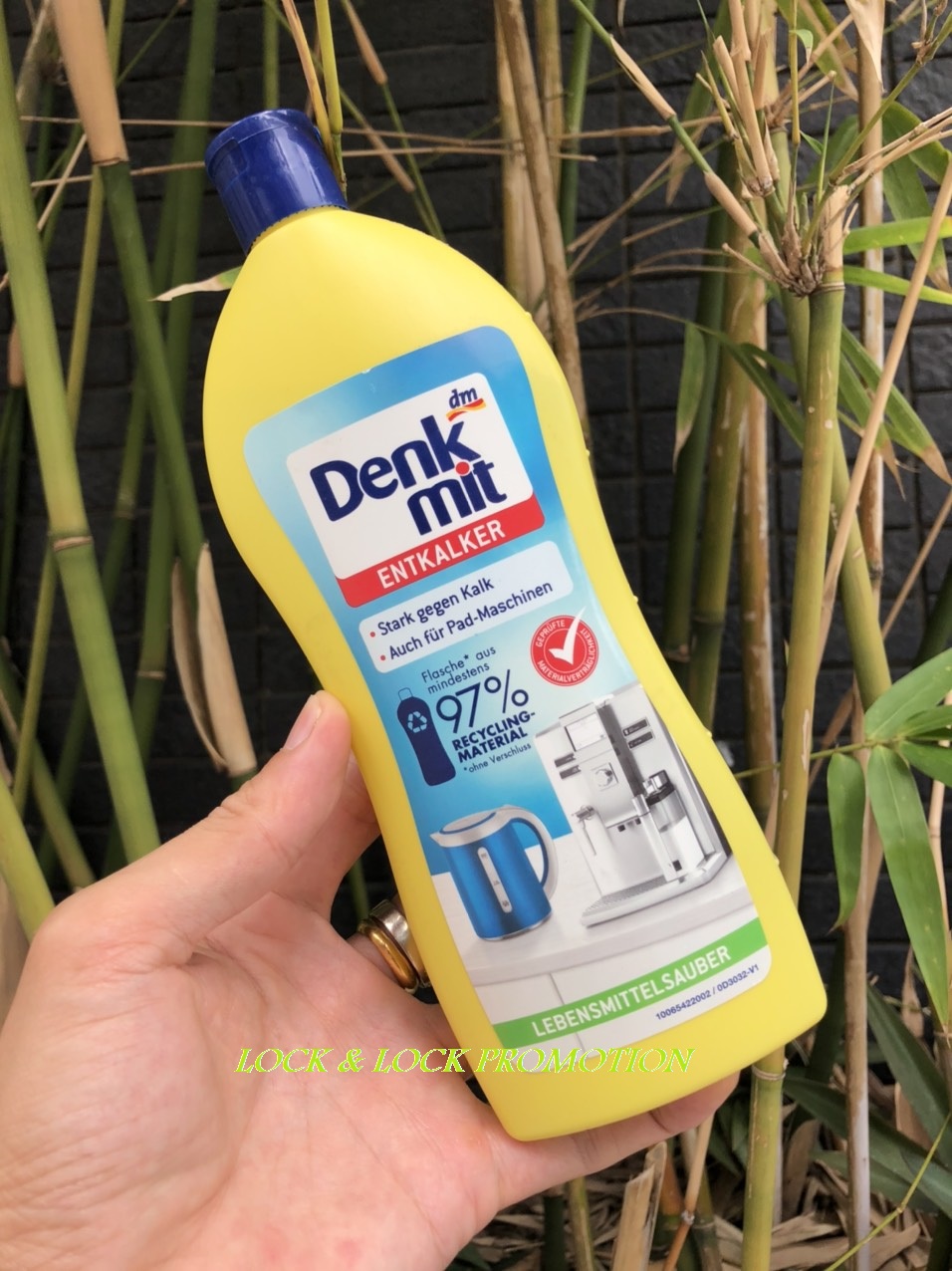[HCM]Dung dịch tẩy cặn Canxi cho ấm siêu tốc máy pha Cafe... Denkmit 250ml