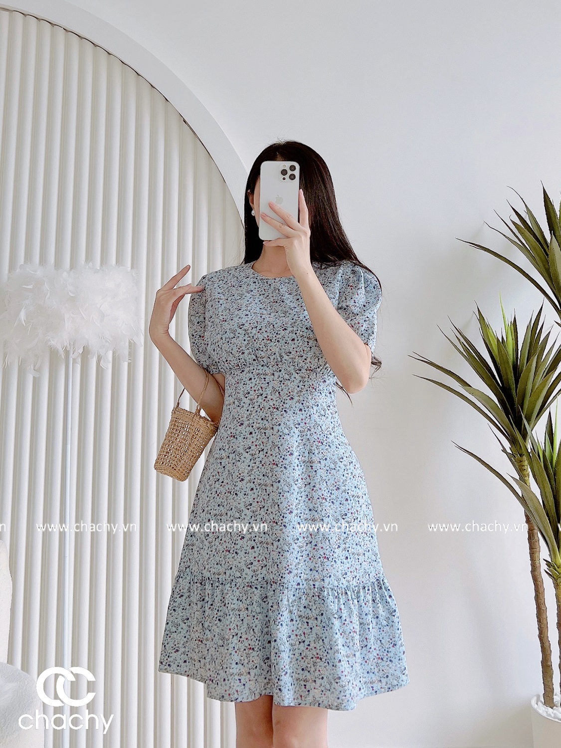 Đầm cổ tròn đuôi cá CHACHY CC76