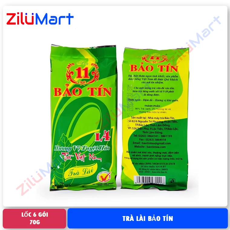Trà lài Bảo Tín (lốc 6 gói) loại 70g