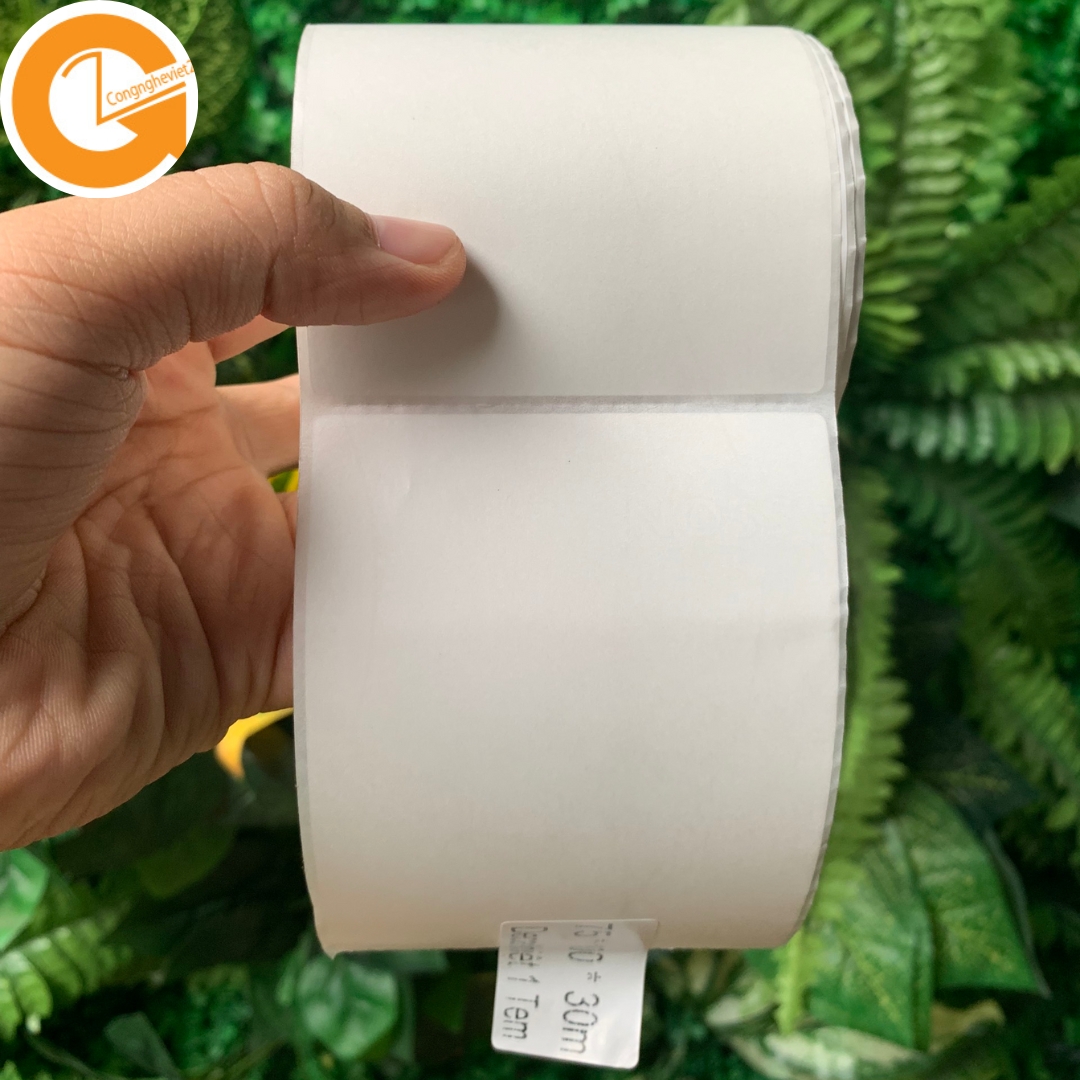 Tem dán decal dán giấy in nhiệt a7 giấy decal tem in nhiệt in vận đơn ...