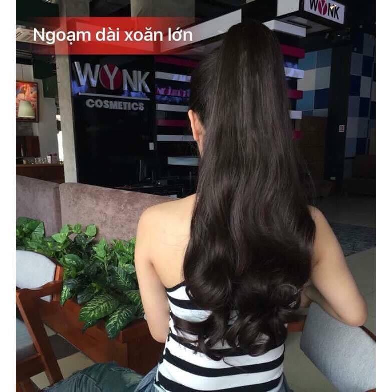 Ngoạm tóc giả xoăn đuôi dài