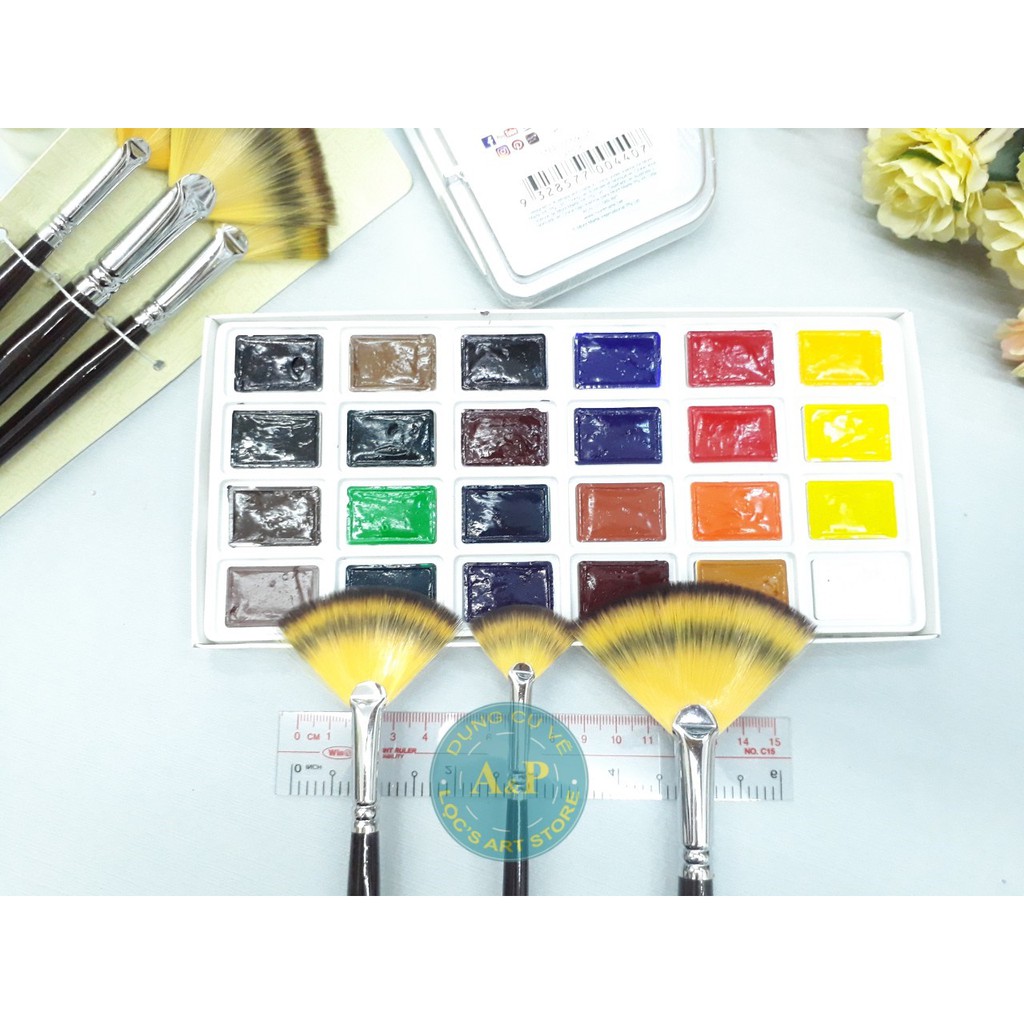 Bộ Cọ Quạt Golden Maple