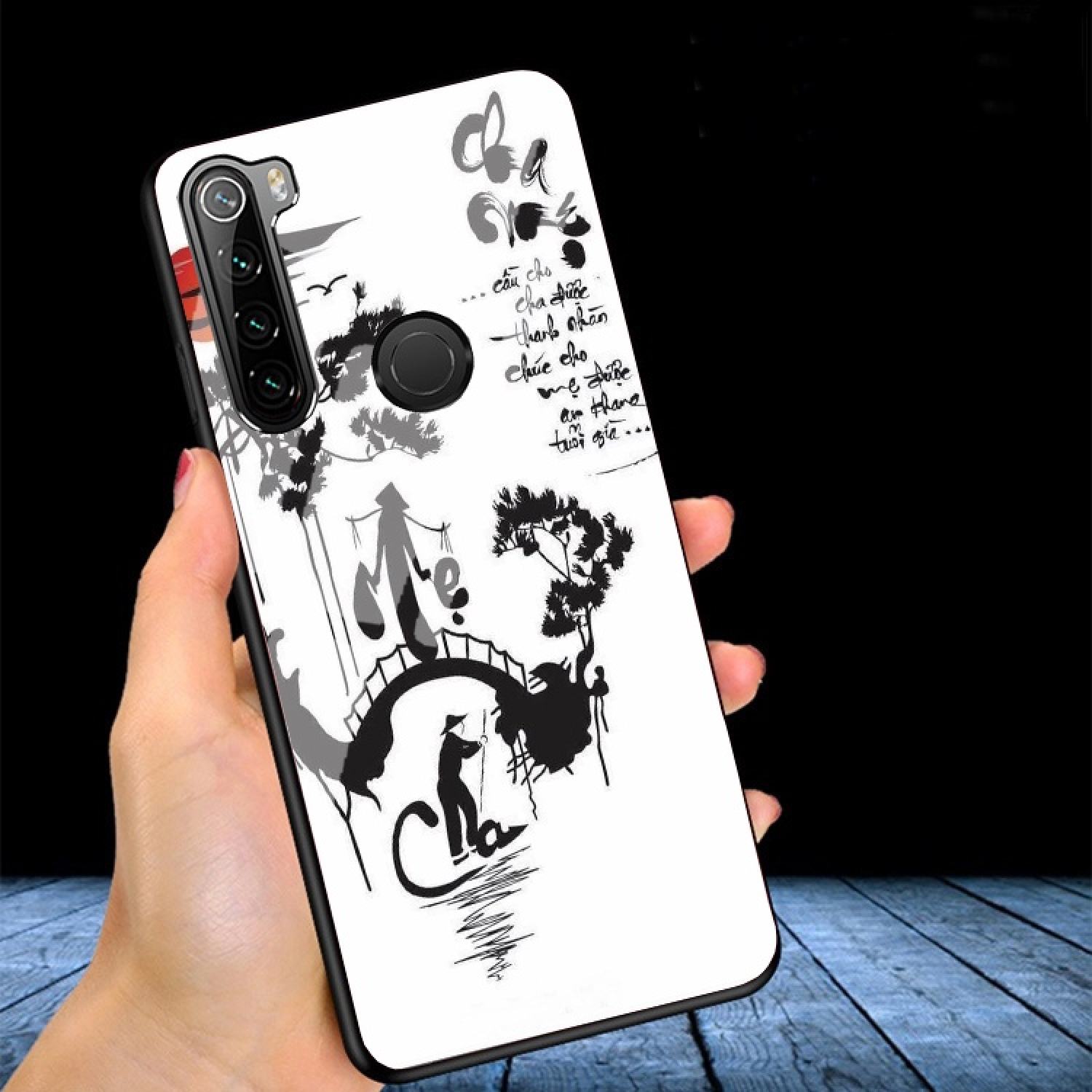 Ốp Lưng Kính 3D XIAOMI REDMI NOTE 8 Ốp lưng thế hệ mới cao cấp