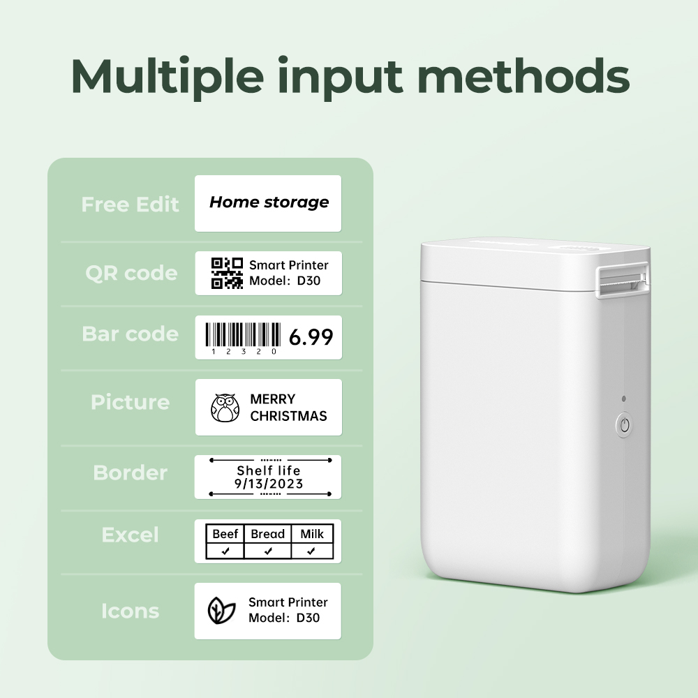NIIMBOT D101 Label Printer Wireless Bluetooth Thermal Label Portable Printer for Android IOS Phone With Label Sticker Printer Label Maker
