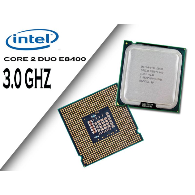 Chip CPU Intel core 2 duo E8400 6M 3.0GHz socket 775 chính hãng kho hàng sỉ Phú Thành CPU E8400 lắp main g41, g31, p31, p33 tốt