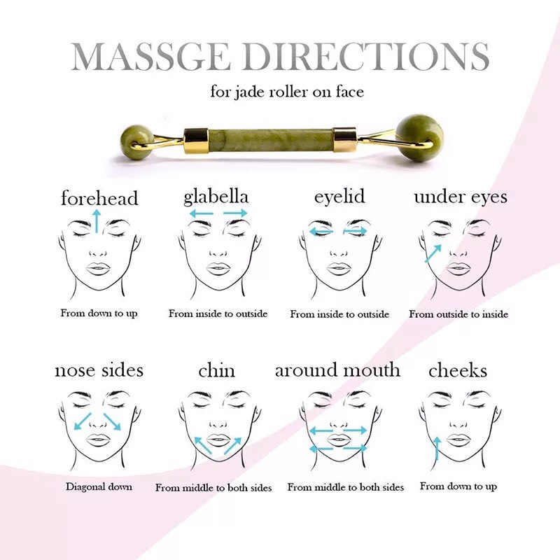 [FREESHIP MAX] Cây Lăn Massage Trị Liệu Đá Cẩm Thạch 2 Đầu
