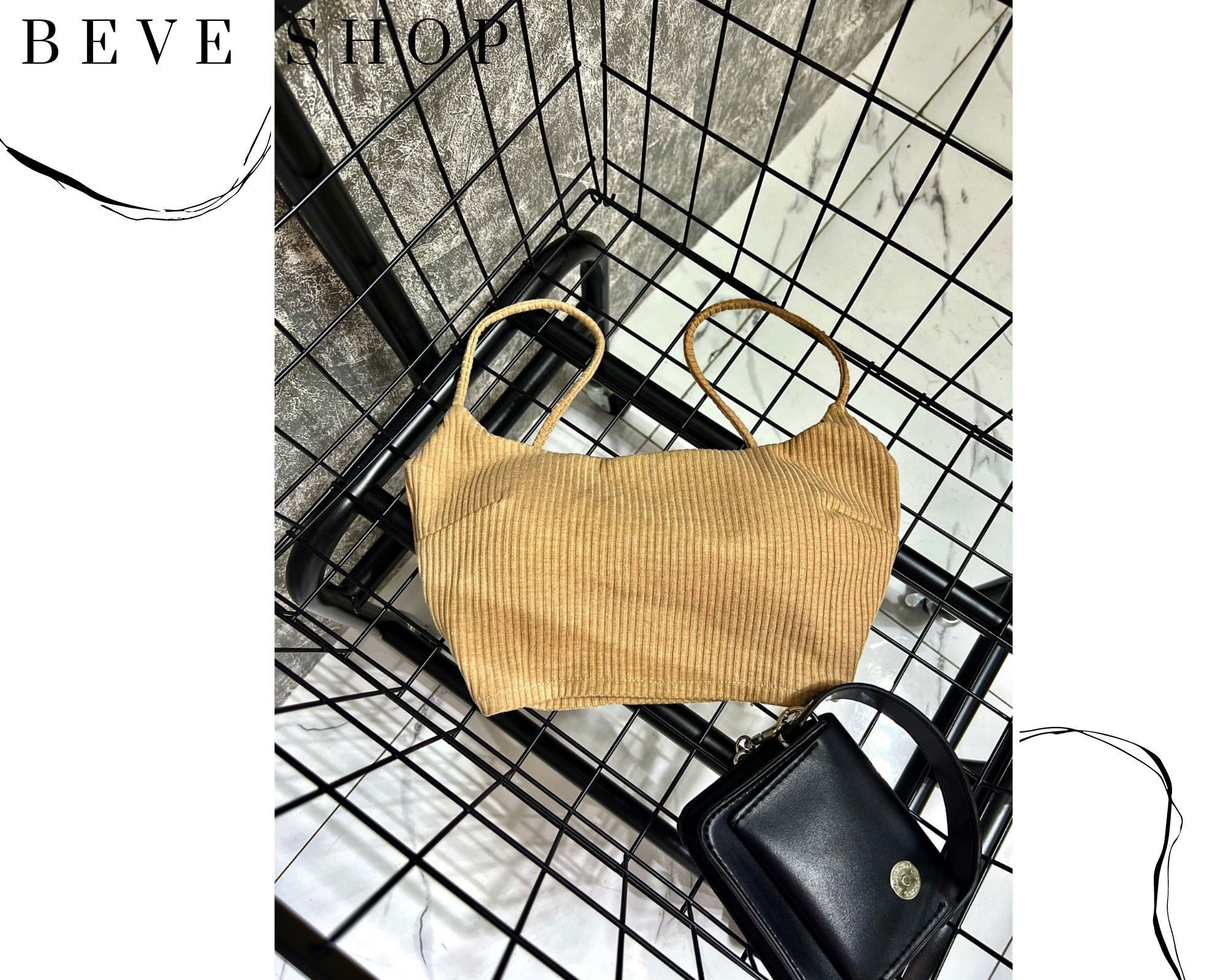 [Mã 12FASHIONSALE1 giảm 10K đơn 50K] ÁO HAI DÂY CROPTOP THUN GÂN CÓ ĐỆM MÚT