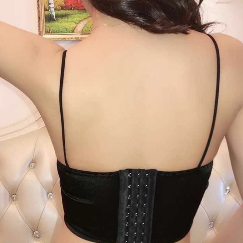 Áo Bra 2 Dây Nữ Phi Lụa Bóng ĐỆM MỎNG Mềm Mát Cực Thoải Mái 2S13