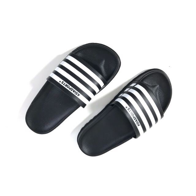 Dép Nhựa Sọc đen trắng BB333