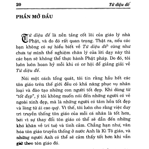 Sách -Tứ Diệu Đế
