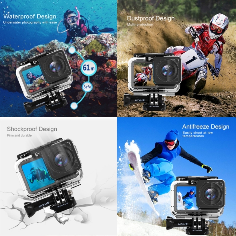 [HCM]Vỏ Chống Nước Cho Camera DJI Osmo Action PULUZ 61m