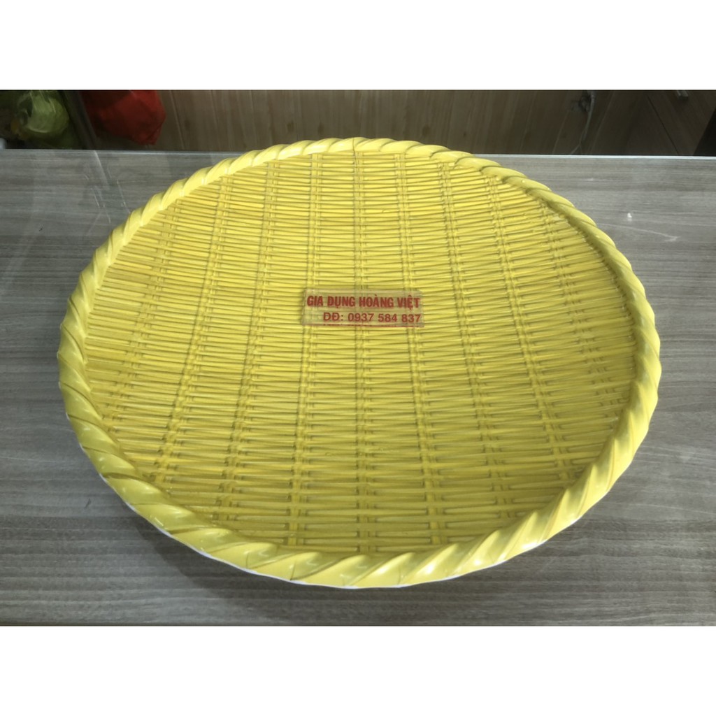 Mẹt Nhựa Giả Tre Size Cực Đại 44.5Cm