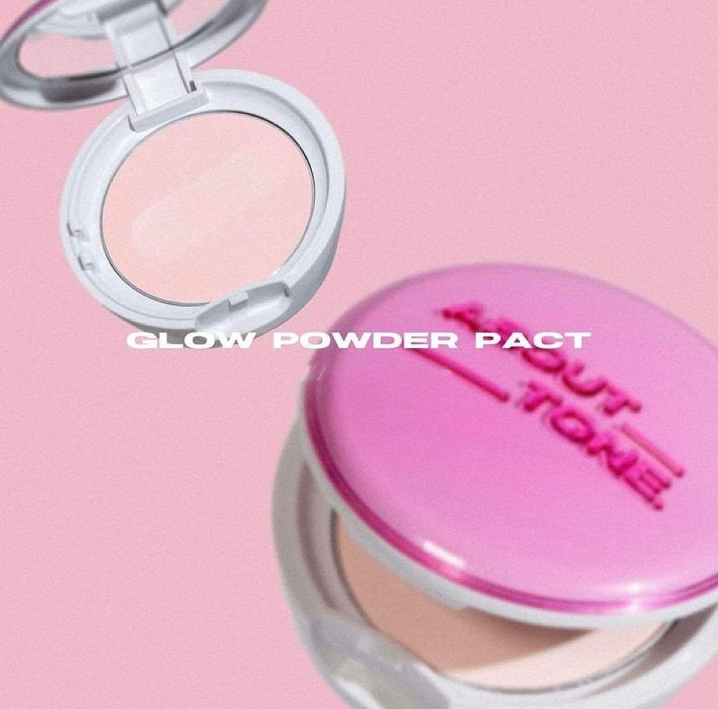 Phấn phủ nén căng bóng, hồng hào eglips about tone glow powder 9g chính hãng