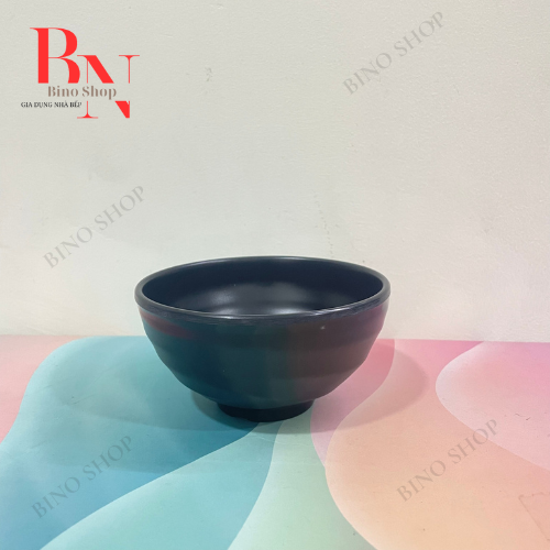 Chén Ăn Cơm Tròn Đen - Nhựa Melamine Màu Đen – Fataco
