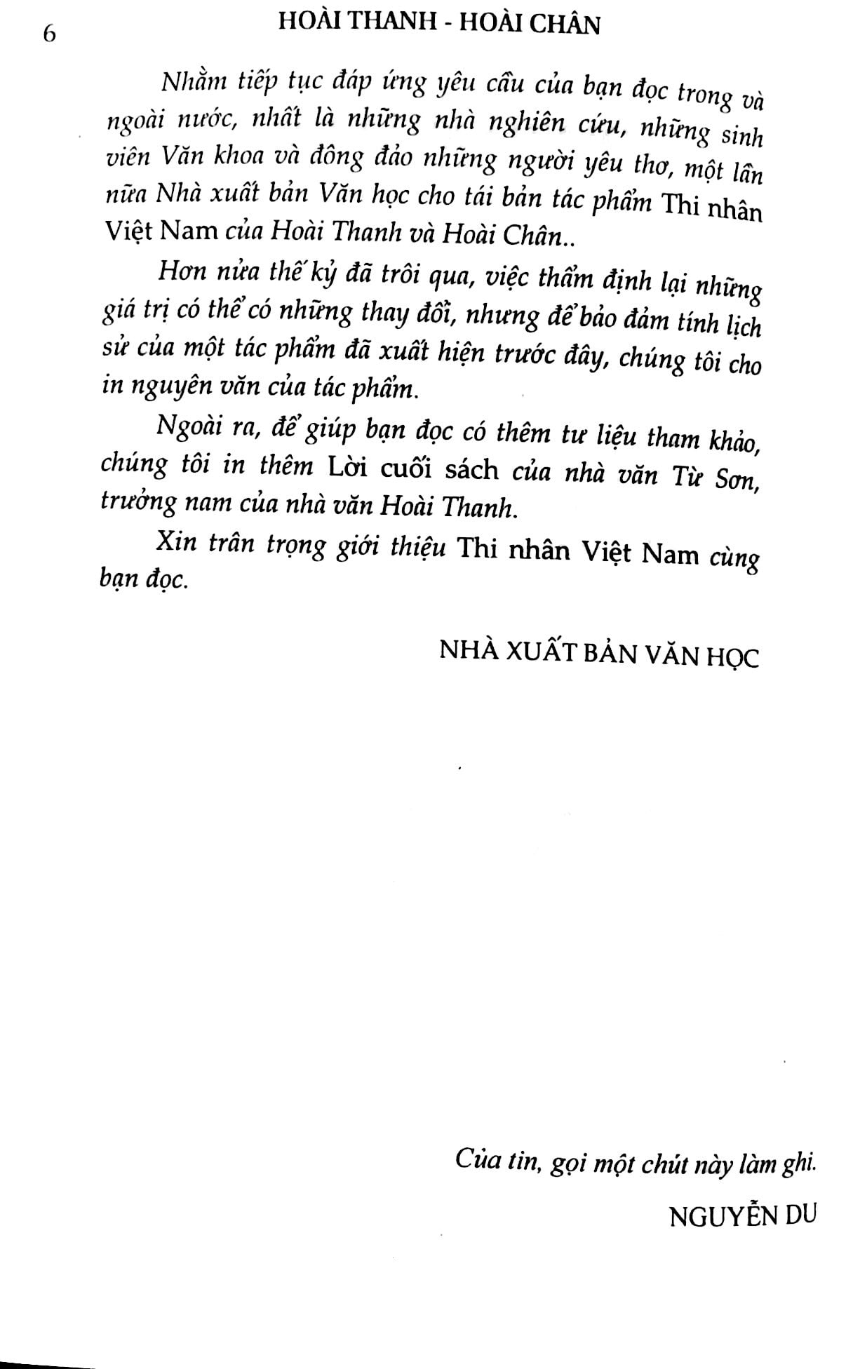 Fahasa - Thi Nhân Việt Nam (Tái Bản 2018)