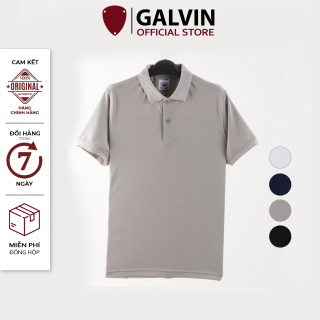 Áo polo nam Galvin cao cấp basic bộ 4 màu mẫu mới 2021. áo thun nam cổ bẻ thumbnail