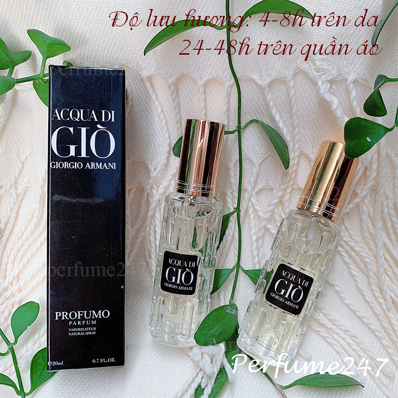 [HCM]NƯỚC HOA NAM GIÒ ĐEN 20ML MINI CAO CẤP