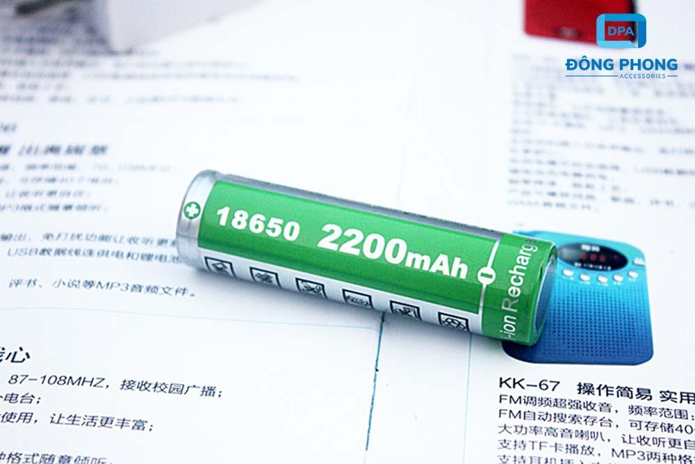 Pin Sạc Lithium-ion 18650 4.2V 2200mAh