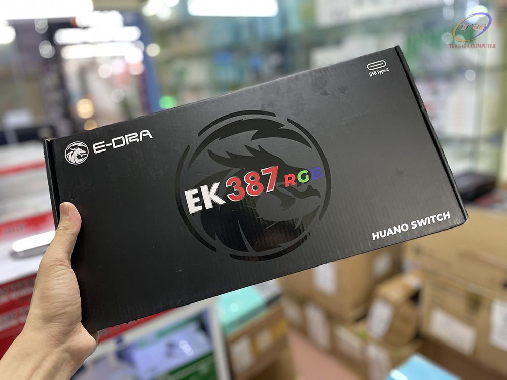 Bàn phím cơ E-Dra EK387 RGB version 2021 Huano Switch