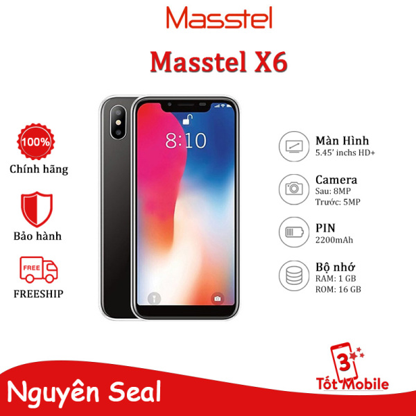 Điện thoại Masstel X6 (1GB/16GB) - Điện thoại Việt, Bảo hành 18 tháng