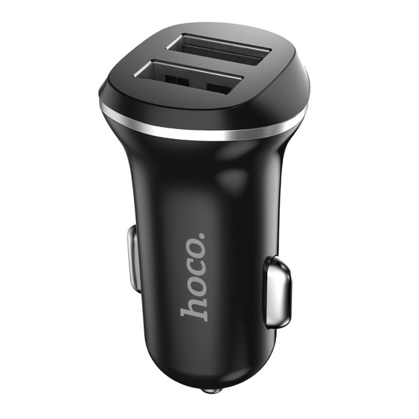 Cốc sạc nhanh xe hơi 2 cổng USB 2.1A Hoco Z1