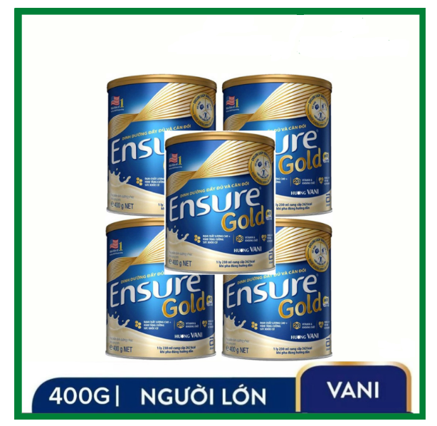 Combo 5 hộp sữa ensure gold hương vani 400g