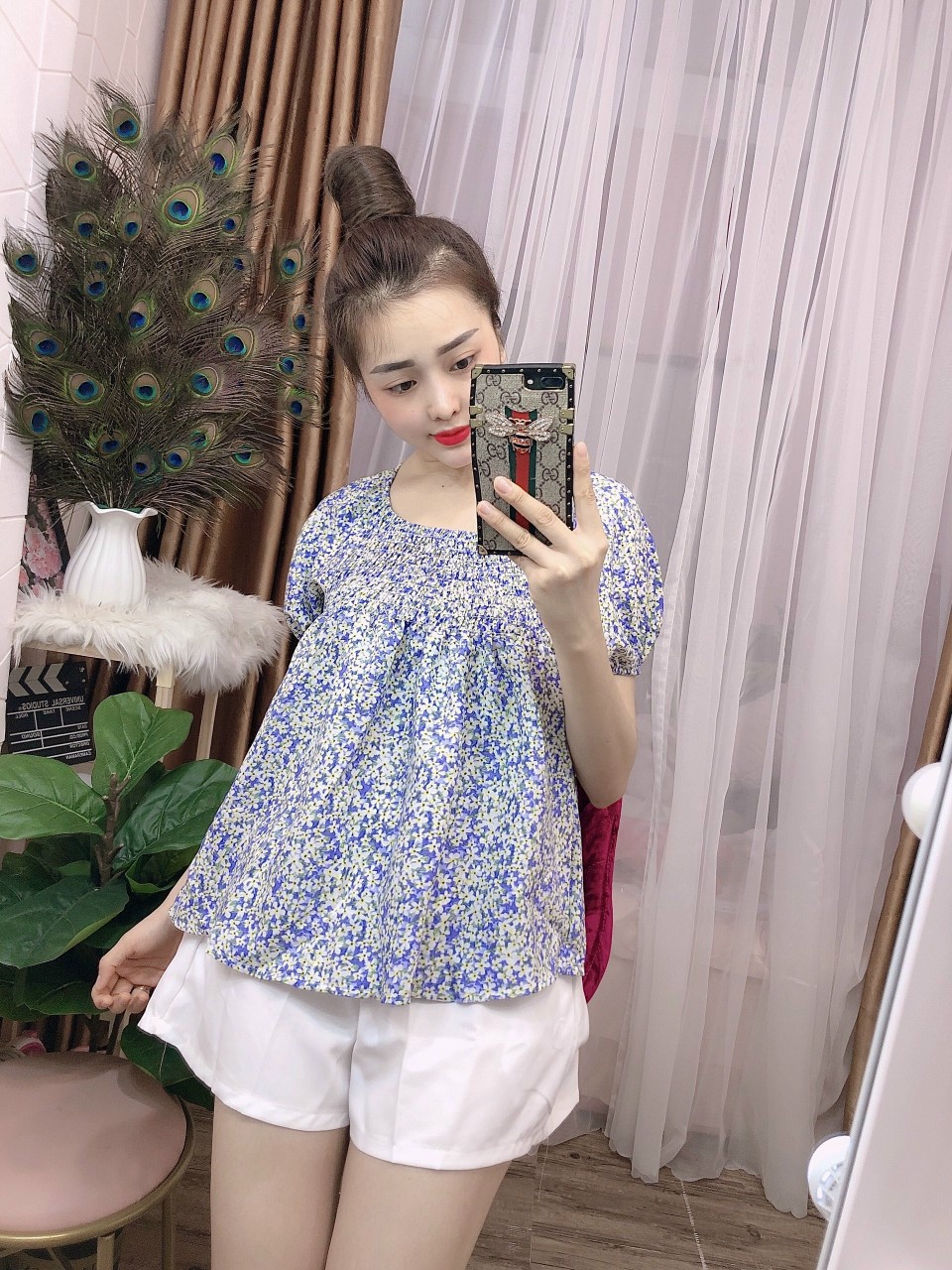 Sét bộ hoa quần đùi-HC#setbonu