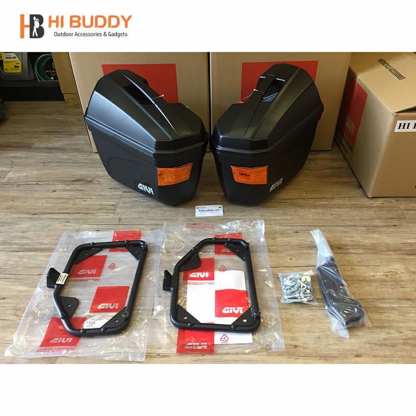 Thùng Hông Givi E22N-S Có Đèn Và Baga Hông SBL2000