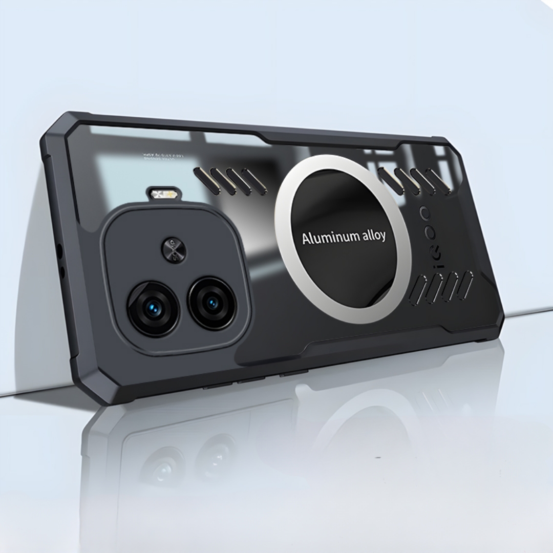 Ốp lưng iQOO Z9 Turbo / Z9 thoát khí chống sốc thể thao lưng trong viền màu dùng sò tản nhiệt