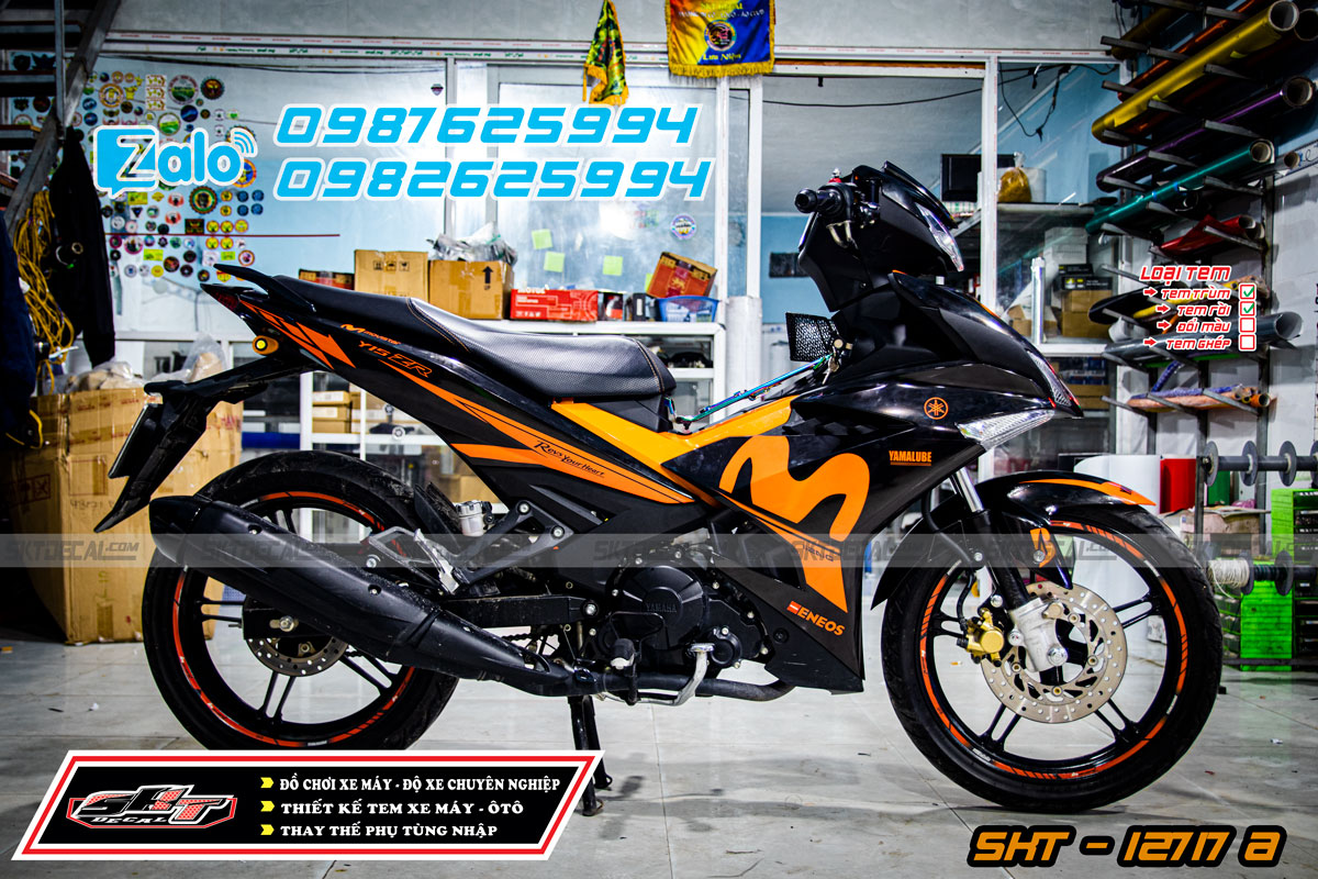 tem rời exciter 150 cam đen movistar