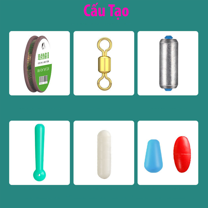 Dây trục câu đài buộc sẵn, cước câu cá tàng hình đủ kích thước 3m6 4m5 5m4 6m3 - SANAMI FISHING